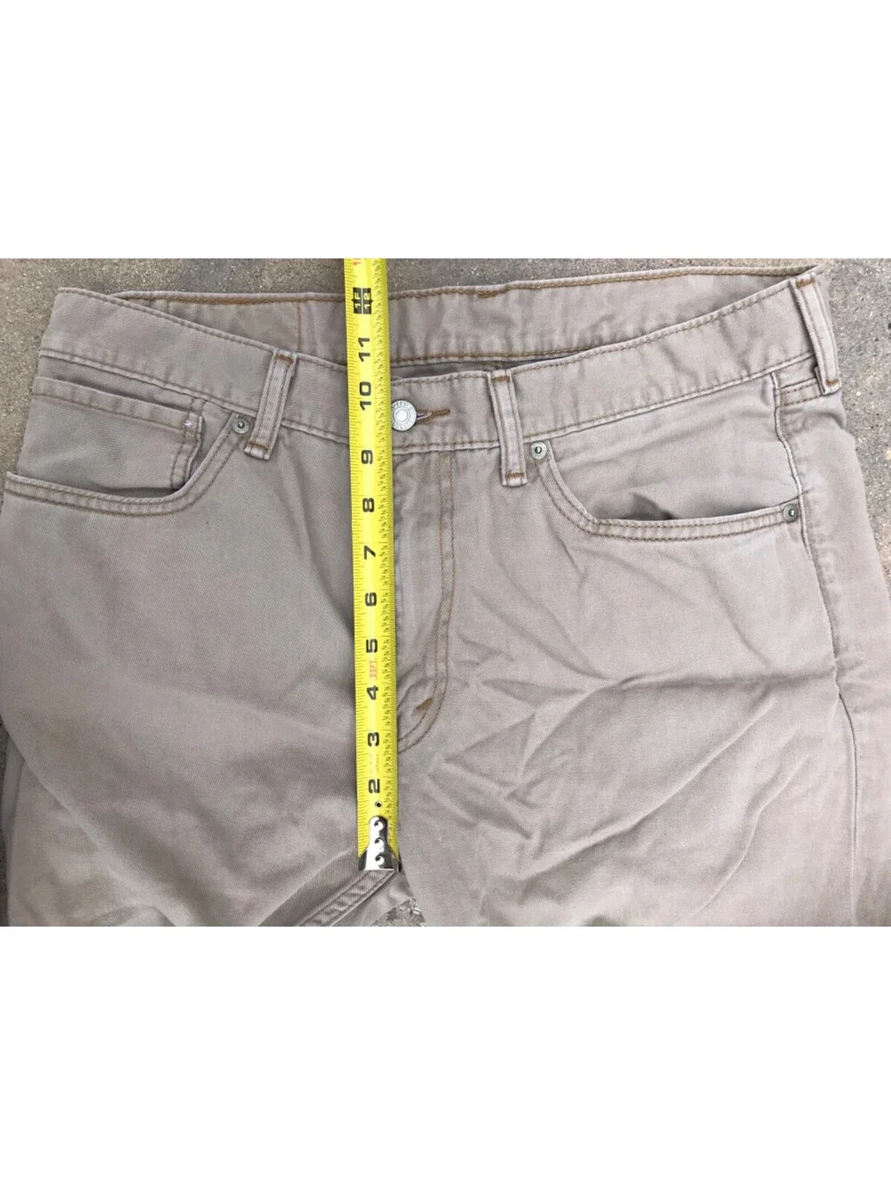 Levi's 508 Regular Taper Tan Cotton Denim Jeans 34